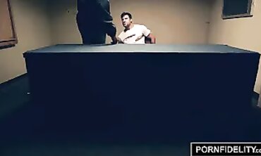 Bridgette B Interrogates A Suspect's Stiffy For Pornfidelity
