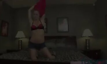 Sensuous Stepdaughter Casi James in Stockings