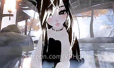 POV Public Play With VRHottie Brunette