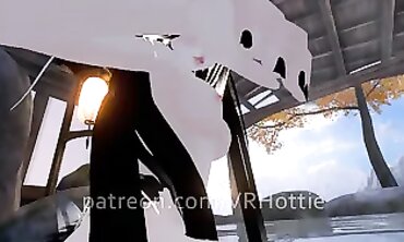 POV Public Play With VRHottie Brunette