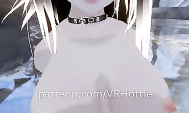 POV Public Play With VRHottie Brunette
