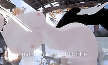 POV Public Play With VRHottie Brunette