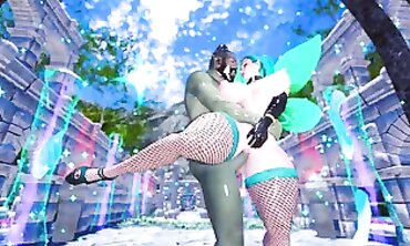 Skyrim THICC: Vana Cyan Takes on a Massive Orc Cock