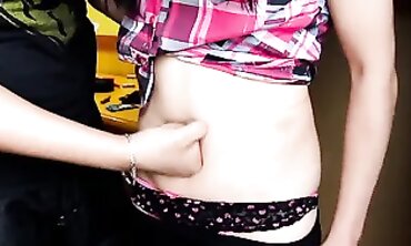 FantasyOfPaula's Girlfriend Gets Arousing Belly Button Piercing & Stomach Kick