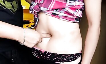FantasyOfPaula's Girlfriend Gets Arousing Belly Button Piercing & Stomach Kick