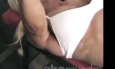 Muscular Melissa Dettwiller Goes Nude in the Gym