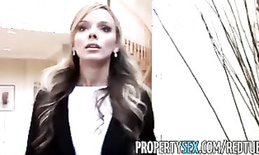 Pristine Edge: Real Estate Agent Romps in Lingerie
