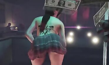 GTA V Cosplay Dyke Strippers POV Lapdance