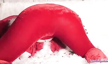 Elf Cosplay Babe Gets Rough Christmas Sex and Cumshot
