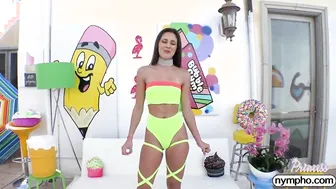 Petite Latina Catalina Ossa Gets Creampie
