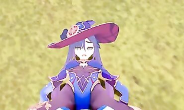 Lumine Futanari Cosplay in Genshin Impact Style