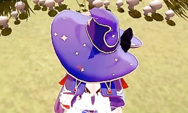 Lumine Futanari Cosplay in Genshin Impact Style