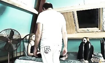 Lolly Small & Poppy Pleasure Suck Off Older Man