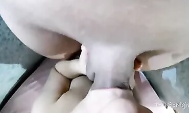 Juicy MILF Sucks And Swallows A Huge Cock In POV
