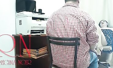 Office Spy Cam: Boss and Secretary Muff Slurp