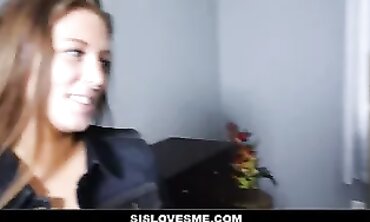 Stepbro Pounds His Stepsis and Her Best Friend