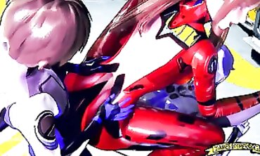 Petite Anime Babe Gets Roughly Pounded in 3D SFM Threesome