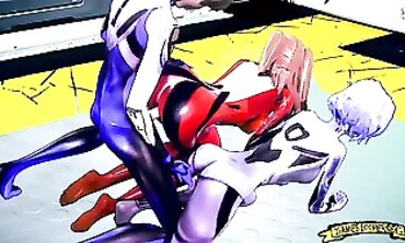 Petite Anime Babe Gets Roughly Pounded in 3D SFM Threesome