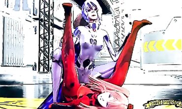 Petite Anime Babe Gets Roughly Pounded in 3D SFM Threesome