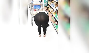 Lucy Salvi's See-Through Trousers in Public Store