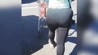 Lucy Salvi's See-Through Trousers in Public Store