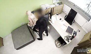 Blonde Beauty Offers Agent a Luxurious Fuck-Fest