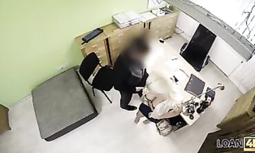 Blonde Beauty Offers Agent a Luxurious Fuck-Fest