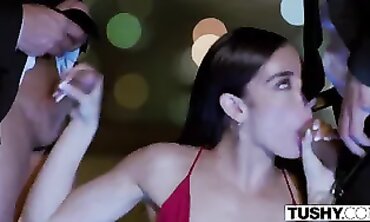TUSHY: Spunky Emily Willis Gets Double Penetrated by Co-Stars