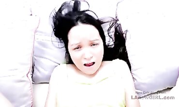 Petite 18yo First-Timer Gives Rough POV Blowjob During Casting Audition
