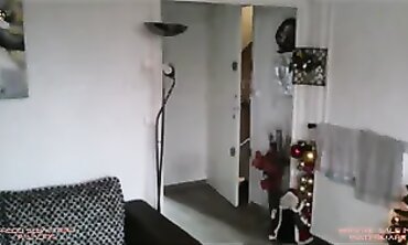 Blonde Step-Mom's Hairy Christmas Blowjob POV