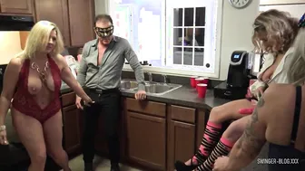 Swinger Housewives Enjoy First Group Orgy with Big Dicks