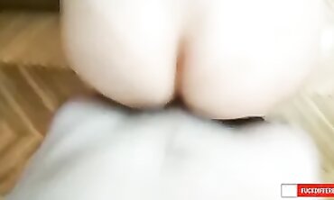 Sneaky Stepson Catches Petite Cougar Cumming in POV