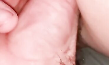POV Close-Up: Till's Leisurely Finger Pummel to Creampie