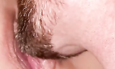 POV Close-Up: Till's Leisurely Finger Pummel to Creampie