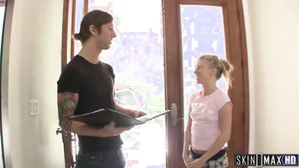 Petite Teen Gets Deep Throated By Neighbor