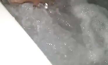 Chubby Latina Stepdaughter in a Hot Bath