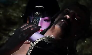Szyca Cosplay Threesome Hookup in Public