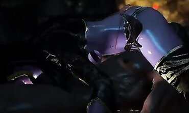 Szyca Cosplay Threesome Hookup in Public