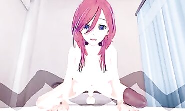 Miku Nakano 3D Hentai Animation