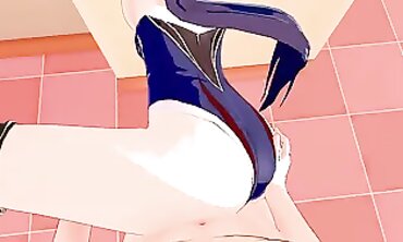 Mona Genshin Impact 3D Hentai Blowjob and Creampie