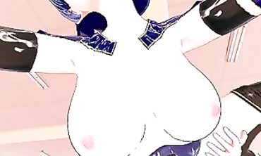 Mona Genshin Impact 3D Hentai Blowjob and Creampie