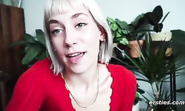 Beauty Plays With Her Shaved Pussy