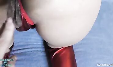 Asian Amateur POV Blowjob in Stockings