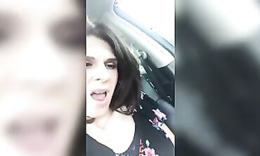 Kenzi Marie Gets Joyful in a Public Parking Lot