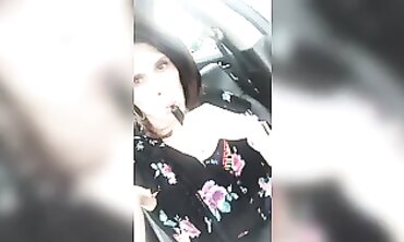 Kenzi Marie Gets Joyful in a Public Parking Lot