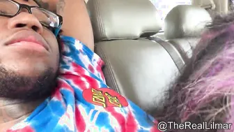T-Model Takes Lilmars Big Black Cock In The Backseat
