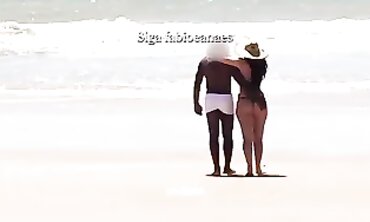 Joy's Bikini Flash: Interracial Hotwife Public Voyeur