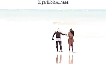 Joy's Bikini Flash: Interracial Hotwife Public Voyeur