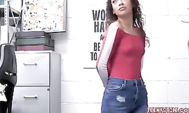 Ebony Shoplifter Gets Rough Anal From Officer