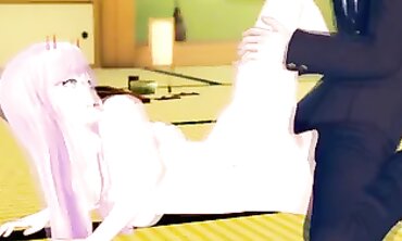 Darling in the Franxx Zero Two Cosplay Gets Creampie